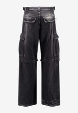 Balenciaga Distressed Cargo Jeans Black 852320TTW671037_Black_38913513