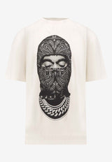 Ih Nom Uh Nit Paisley Print Mask T-shirt White NUW25231081_OFFWHITE_35066061