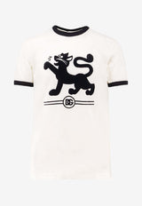 Dolce & Gabbana Flocked Print T-shirt White G8PV1TG7PIGW0001_BIANCO NATURALE_29848887