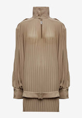 MM6 Maison Margiela Pleated Mini Dress Beige S62DD0046M35468805_Beige_30005235