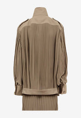 MM6 Maison Margiela Pleated Mini Dress Beige S62DD0046M35468805_Beige_30005235