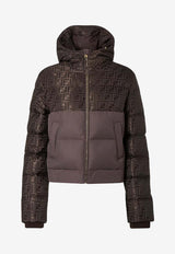 Fendi FF Jacquard Paneled Down Jacket Brown FAN225AT91F1T6H_DARK BROWN-25_29852833