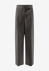 Hugo Boss Telda Wool-Blend Pants Gray 50548212022_Grey_30893674