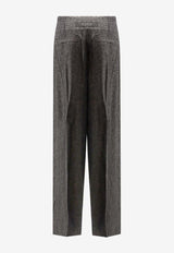Hugo Boss Telda Wool-Blend Pants Gray 50548212022_Grey_30893674