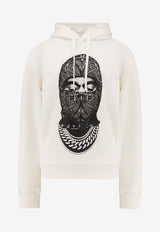 Ih Nom Uh Nit Paisley Print Mask Hooded Sweatshirt White NUW25233081_OFFWHITE_35065920