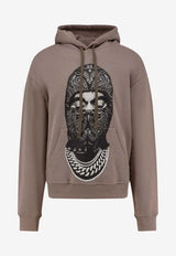 Ih Nom Uh Nit Paisley Print Mask Hooded Sweatshirt Gray NUW25233C48_FOG_35065904