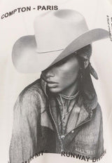 Ih Nom Uh Nit Cowgirl Print T-shirt White NUW25234081_OFFWHITE_35065882