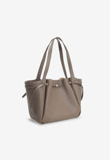 Tory Burch Romy Leather Tote Bag Gray 163388251_Wild Mushroom_40009727