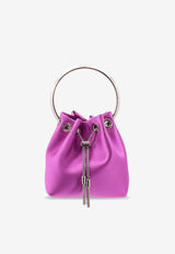Jimmy Choo Bon Bon Satin Handbag Purple BONBONFUQVIOLETORCHIDSILVER_VIOLETORCHIDSILVER_40005125