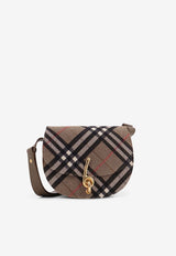 Burberry Bridle Check Canvas and Leather Shoulder Bag Beige 8116512C1846_BRUSH_29841162