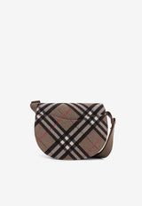 Burberry Bridle Check Canvas and Leather Shoulder Bag Beige 8116512C1846_BRUSH_29841162