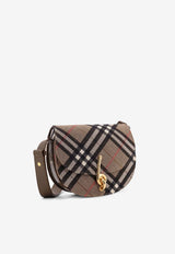 Burberry Bridle Check Canvas and Leather Shoulder Bag Beige 8116512C1846_BRUSH_29841162