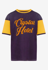 MM6 Maison Margiela Slogan Print T-shirt Purple S50GC0718S23988_384