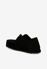 Birkenstock Utti Suede Lace-Up Shoes Black 1028740_BLACK