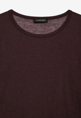 Anine Bing Sylvie Long-Sleeved T-shirt Brown A0811501_BWN34