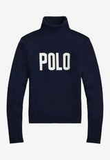 Ralph Lauren POLO Print Turtleneck Sweater Navy 211972136001