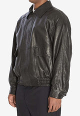 Saint Laurent Leather Flap-Pocket Jacket Black 843656YCNF2_1000