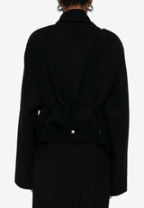 Rick Owens Scarf Flight Biker Jacket Black RO02E4793DDR_09