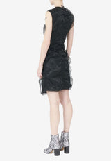 MM6 Maison Margiela Ruffled Mini Dress Black S29DD0049M35537_900