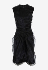 MM6 Maison Margiela Ruffled Mini Dress Black S29DD0049M35537_900