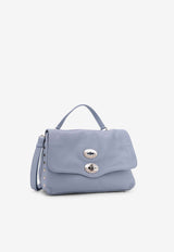 Zanellato Small Postina Daily Leather Top Handle Bag Light Blue 0680100050000SZ0600_Blueanthos_35065830