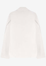 Givenchy Logo-Embroidered Jacket White BM01F95171100_White_40017661