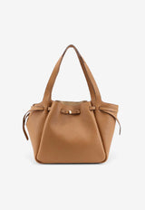 Tory Burch Romy Pebbled Leather Tote Bag Beige 163388227_TIRAMISU_40009726