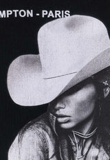 Ih Nom Uh Nit Cowgirl Print Hooded Sweatshirt Black NUW25236009_Black_35066035