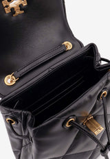 Tory Burch Virginia Diamond Quilt Leather Backpack Black 170485001_Black_40005118