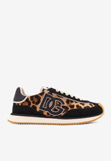 Dolce & Gabbana DG Cushion Leopard Print Suede Sneakers Multicolor CK2288A6B1189738_LEONERO_40016682