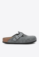 Birkenstock Boston Braided Suede Mules Gray 1029086SUE/Q_BIRKE-BG