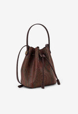 Etro Mini Paisley Jacquard Bucket Bag Brown WP1E0009AA001M0019_Brown_40468313