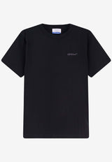 Off-White Embroidered Logo T-shirt Black OMAA027C99JER01C1011_BLACK - ANTHRACITE_29841143