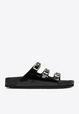 Birkenstock Florida Fresh Triple-Strap Slides Black 1029385LE/Q_BIRKE-SB