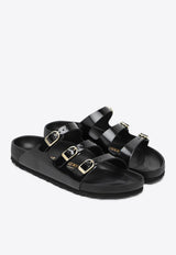 Birkenstock Florida Fresh Triple-Strap Slides Black 1029385LE/Q_BIRKE-SB