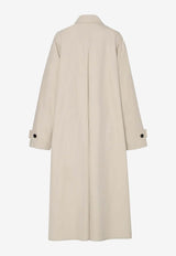 The Row Lolana Silk-Blend Rain Coat Beige 10490W4282POR_PORCELAIN_30005182