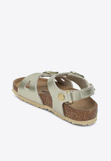 Birkenstock Kids Girls Rio Metallic Sandals Gold 1029540LE/Q_BIRKE-MG