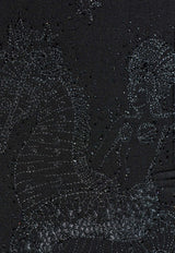 Versace Wool Blazer with Crystal-Embellishments Black 1018806 1A15051-1B000