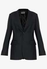 Moschino Single-Breasted Paneled Blazer Black 252E A0515 5538-1555