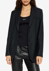 Moschino Single-Breasted Paneled Blazer Black 252E A0515 5538-1555