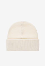 Coach Embossed Logo Wool Beanie Cream 29CCL44 0-CHK