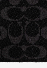 Coach Monogram Wool-Blend Beanie Black 29CCT78 0-BLK