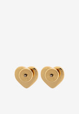 Coach Quilted Heart Stud Earrings Gold 37527586 GLD-710