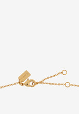 Coach Quilted Heart Brass Necklace Gold 37530125 GLD-710