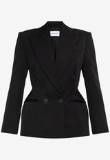 Givenchy Wool Double-Breasted Blazer Black BW30L Z15CT-001