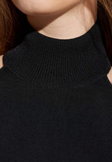 Givenchy High-Collar Top Black BW61H 24ZSL-001