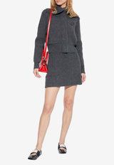 Givenchy Knitted Wool Cardigan Gray BWK00 K4ZSM-033