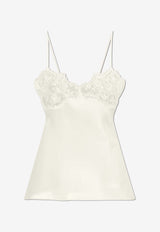 Chloé Silk Lace Cami Top Cream CH25WHT20 008-112