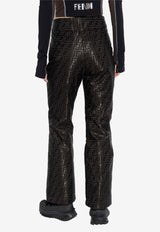 Fendi FF Monogram Ski Pants Brown FAB403 AT91-F1T6H