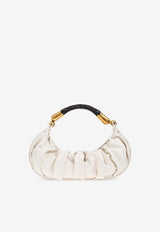 Balmain Medium Ebene Leather Top Handle Bag Cream FN0BT028 LVGX-0DA